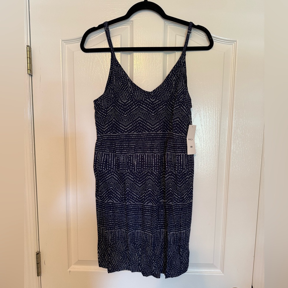 RVCA | Nolan Navy Blue Print Dress - Picture 6 of 12